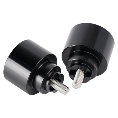 Set di contrappesi in alluminio nero per manubrio Honda CBR600 CBR900 VFR800 CTX700