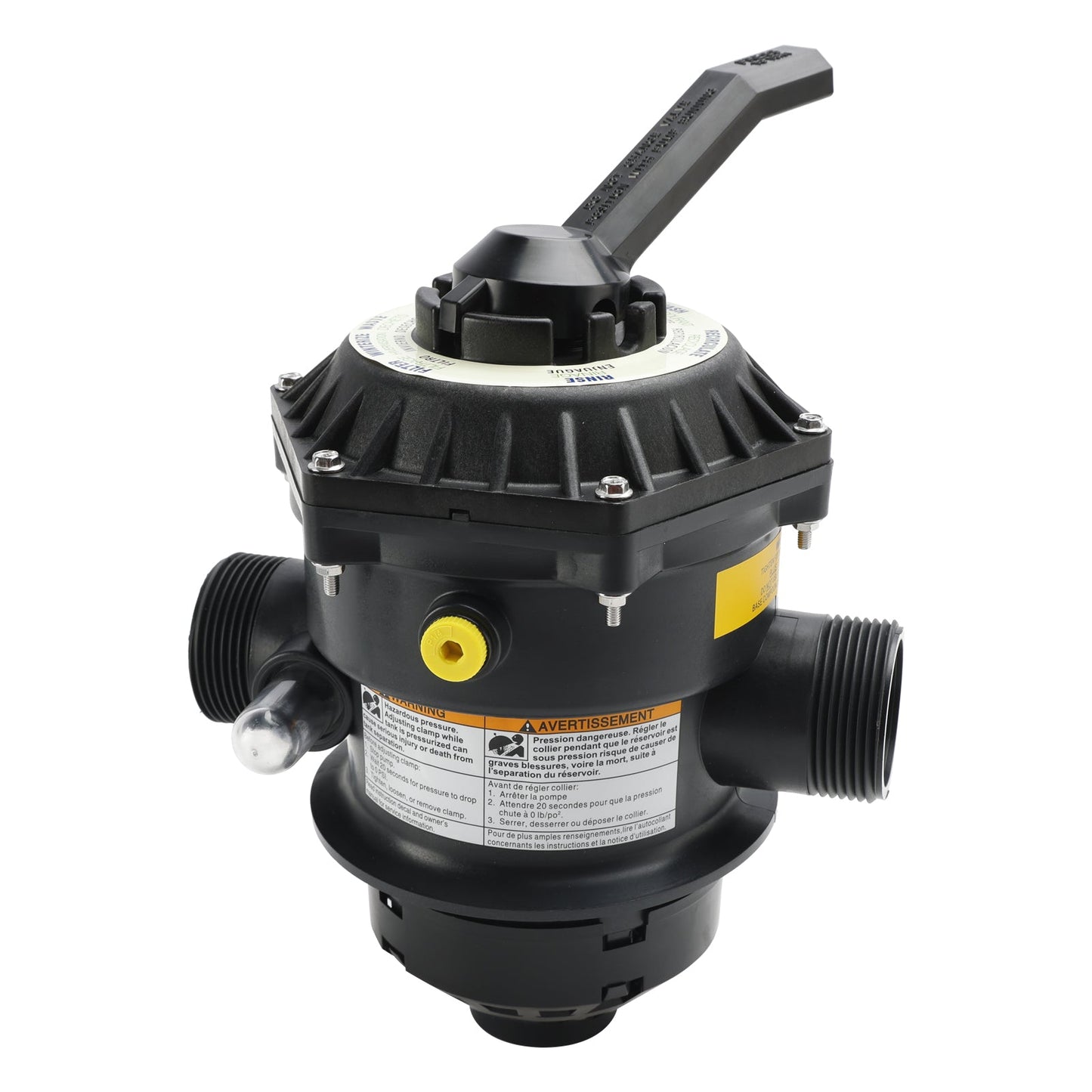 262506 Valvola a morsetto a 6 vie da 1-1/2" pollici compatibile con filtro a sabbia per piscina e spa
