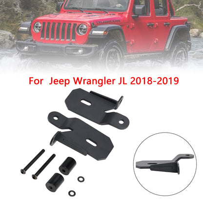 Staffe di montaggio luci nere per montante anteriore Jeep Wrangler JL 7318 2018-2019