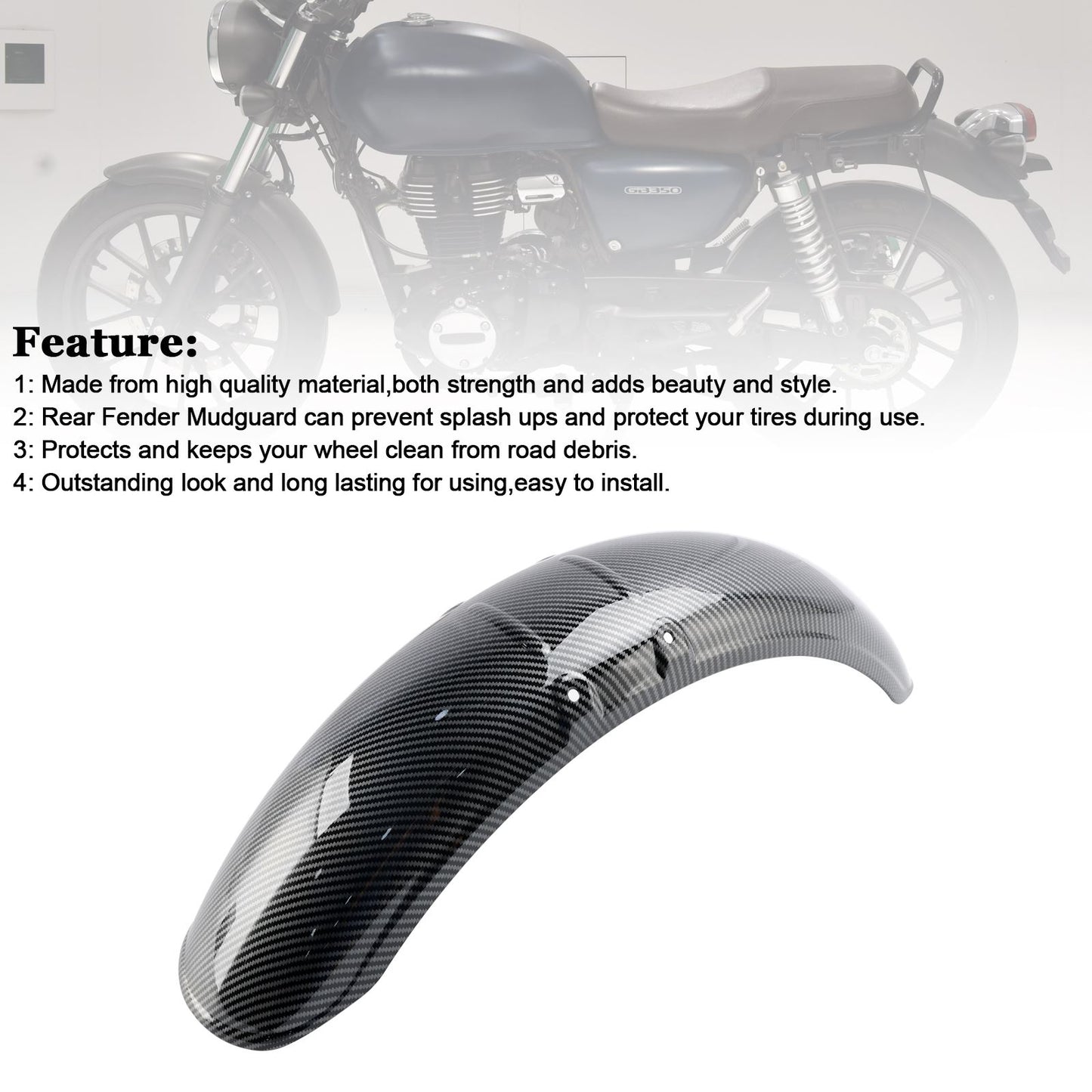 Carenatura parafango anteriore per Honda GB350 2023-2024
