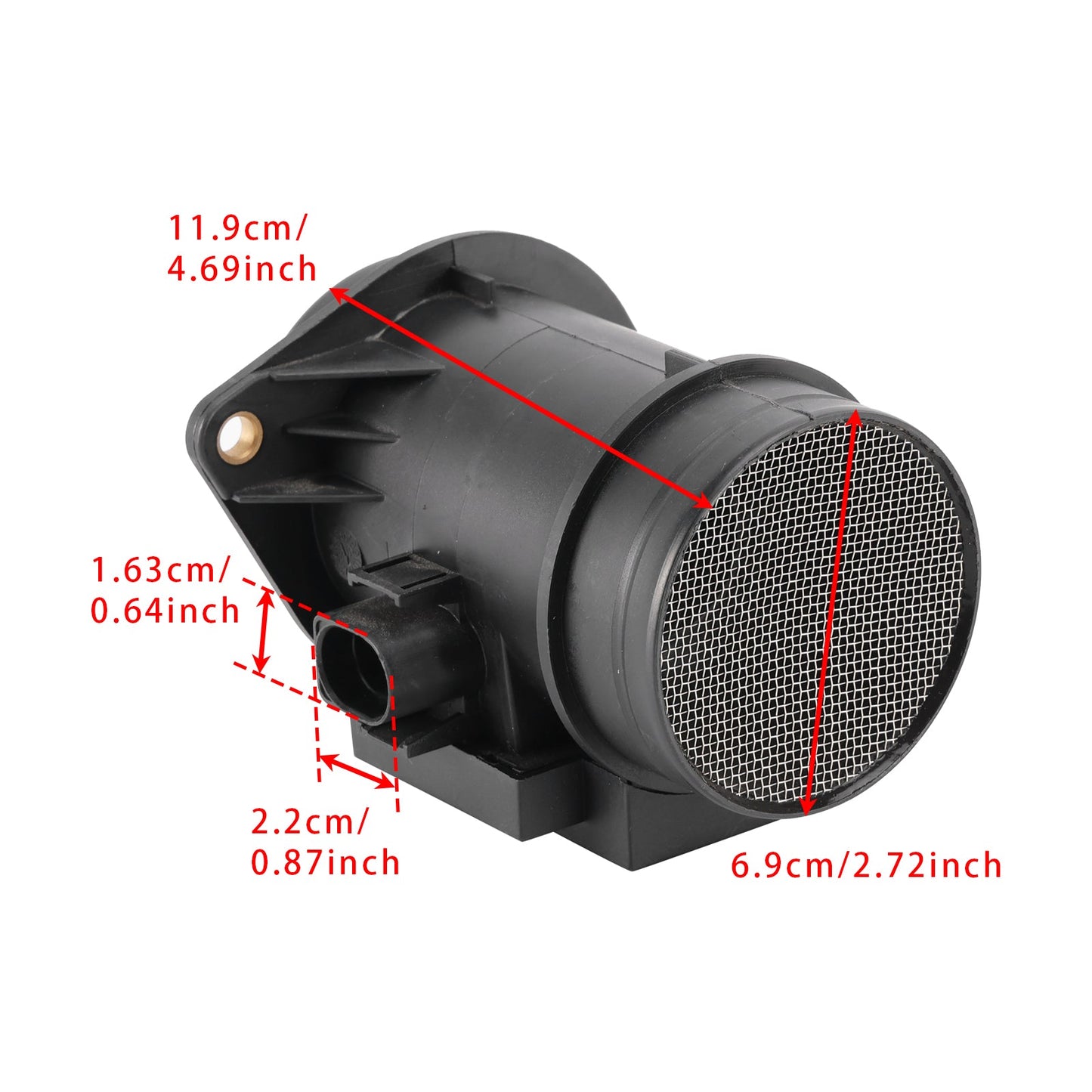 Sensore del flussometro di massa d'aria per Audi A3 8L1 VW Golf IV Passat B5 074906461
