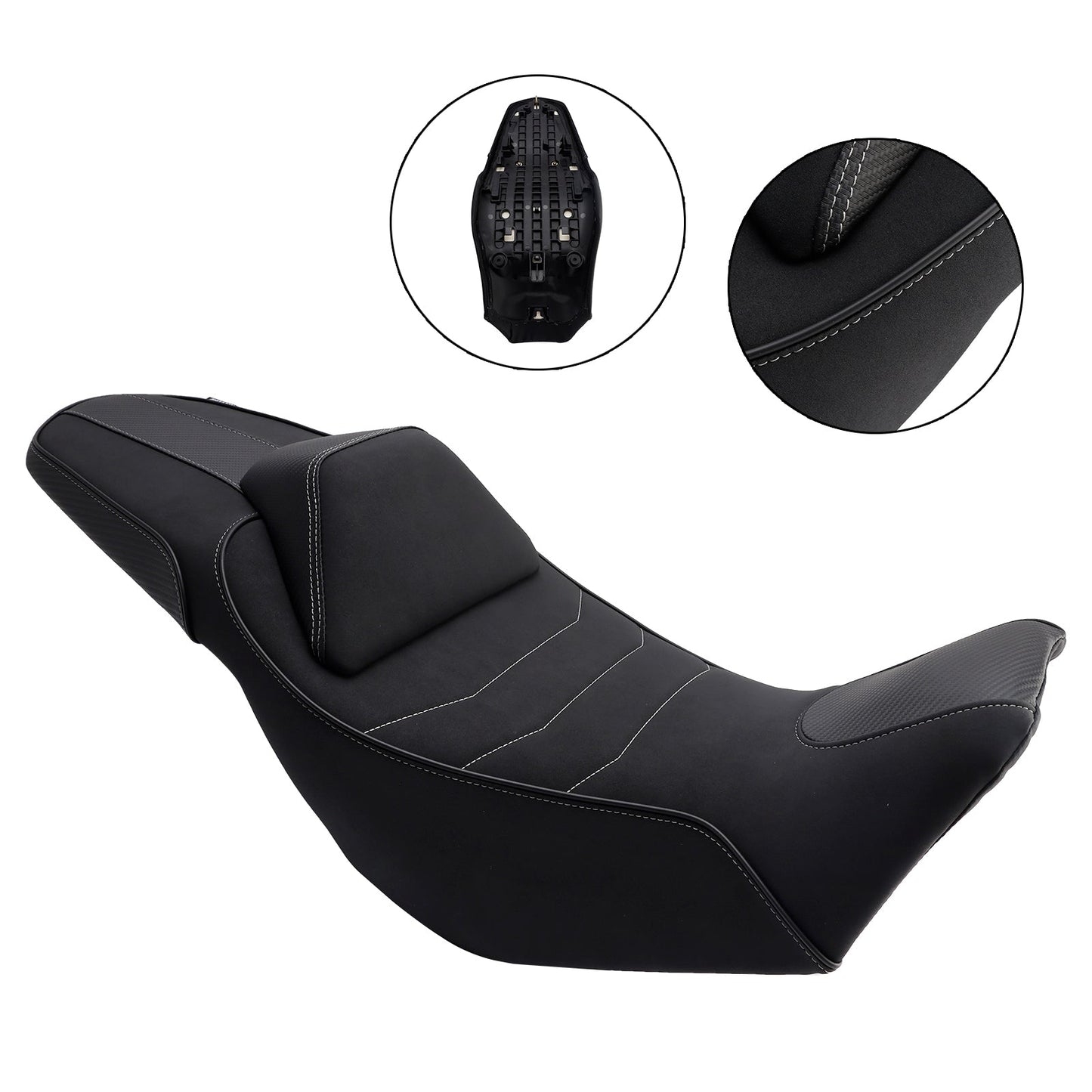 Sella passeggero completa per Honda Nx400 Nx500 2024-2025, nera, adatta per
