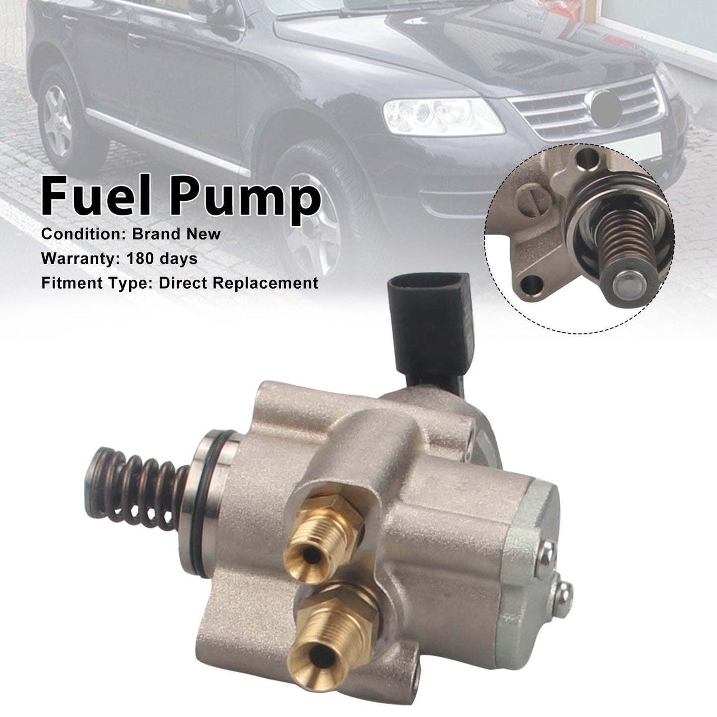 Pompa carburante ad alta pressione destra Audi RS4 4.2L V8 M/T Cabriolet Convertible 2008 079127026AC