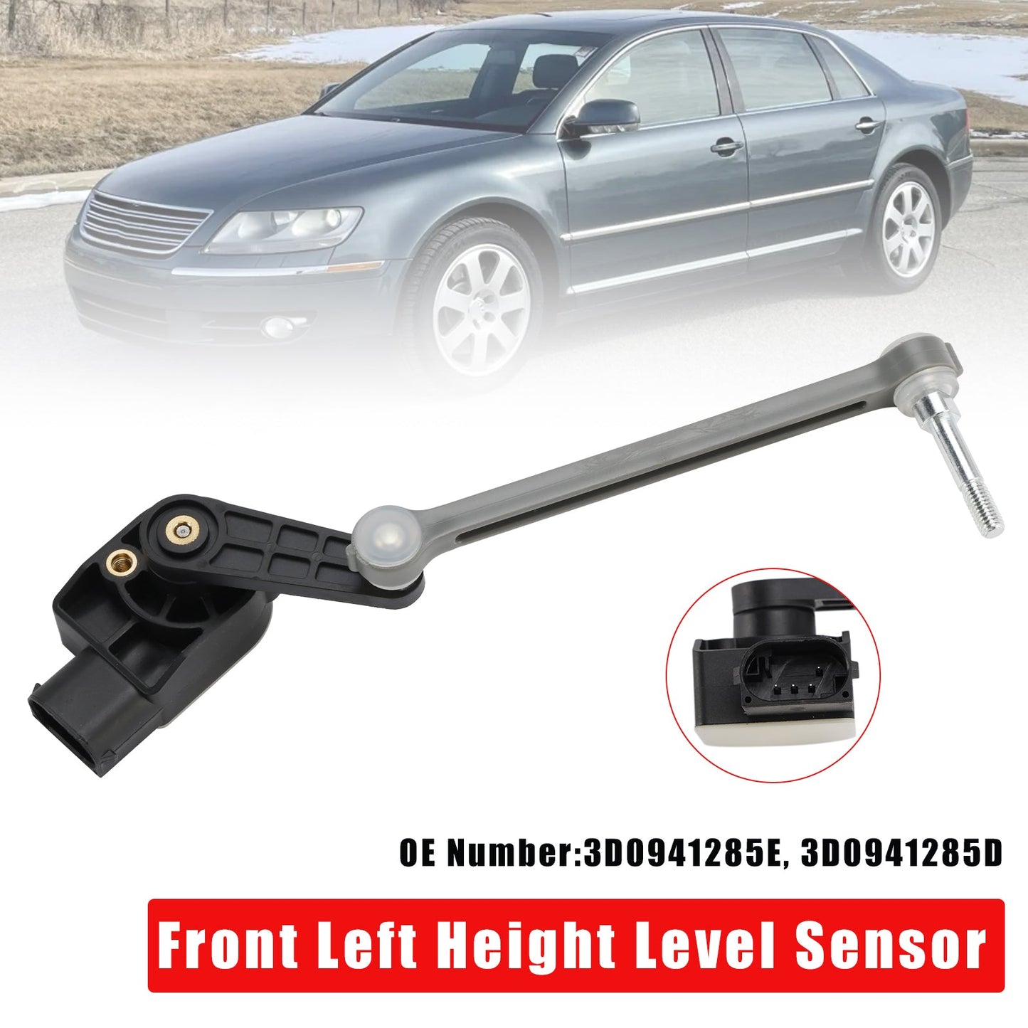 Sensore di livello altezza anteriore sinistro 3D0941285E per VW Phaeton 3D 2002-2016