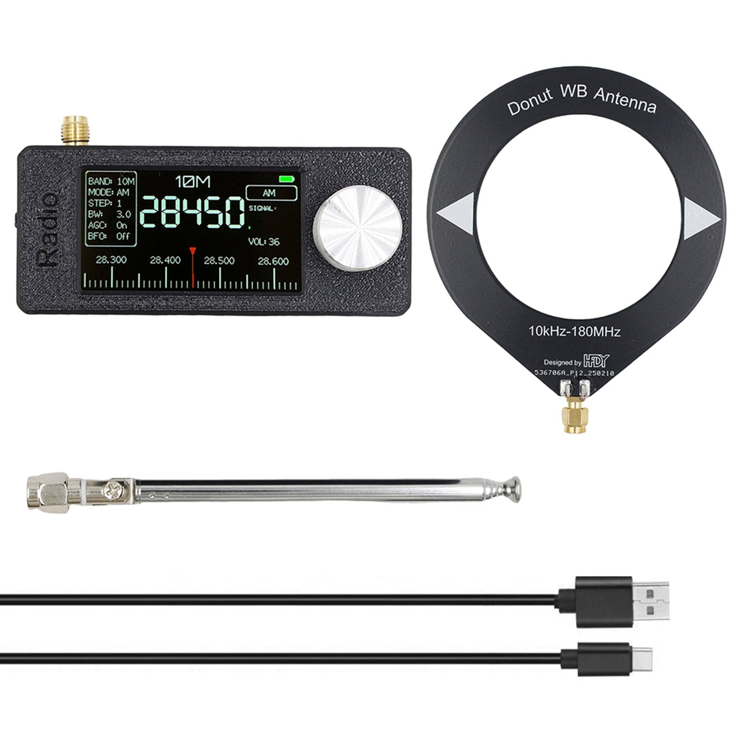Ricevitore radio portatile SI4732 0,5-108 MHz LSB AM FM Mini tascabile per tutte le bande