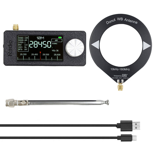 Ricevitore radio portatile SI4732 0,5-108 MHz LSB AM FM Mini tascabile per tutte le bande