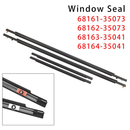 Guarnizione per modanatura finestrino, guarnizione per cintura, 4 pezzi, per Toyota FJ Cruiser 2007-2014
