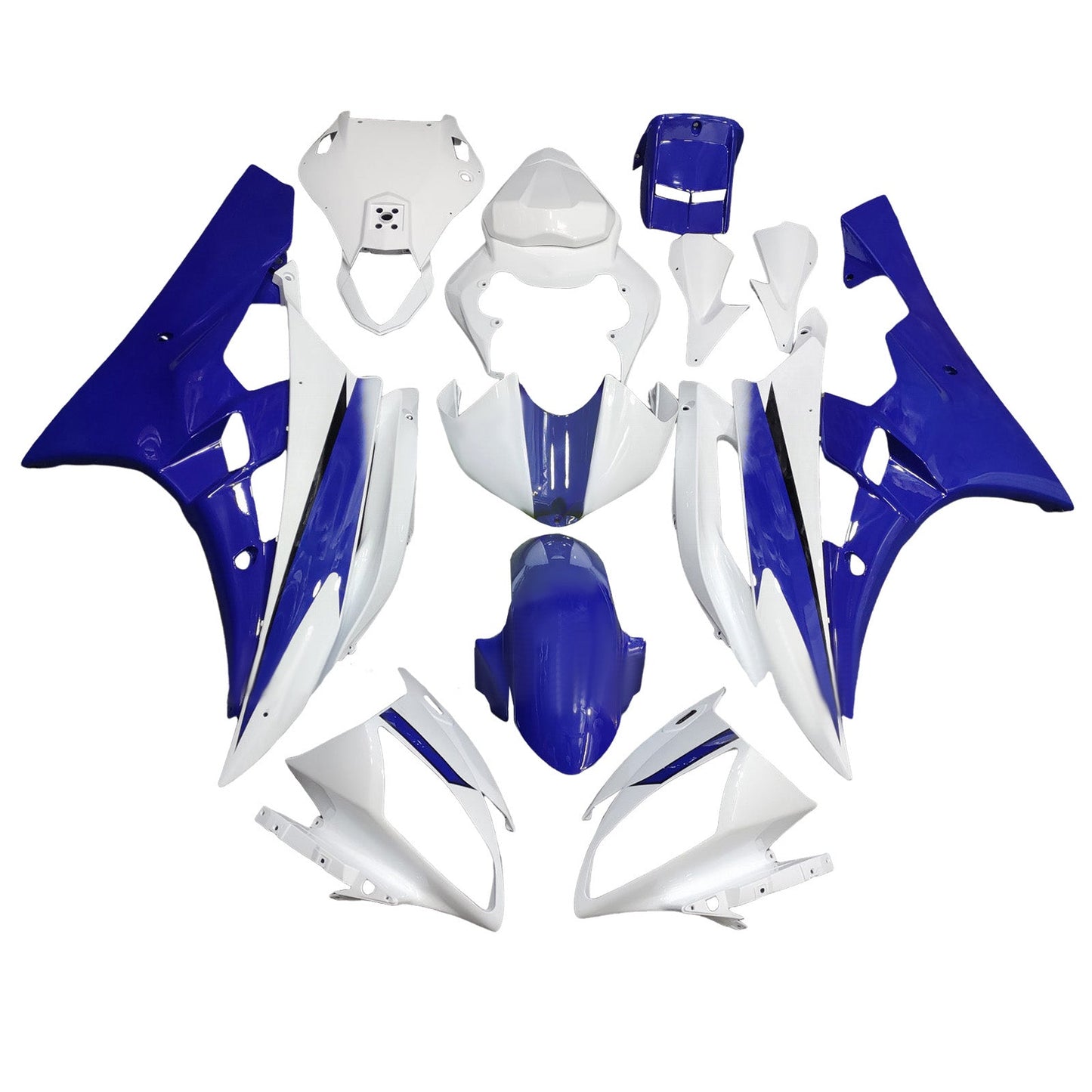 Kit carenatura iniezione plastica ABS per Yamaha YZFR6 YZF-R6 2006-2007