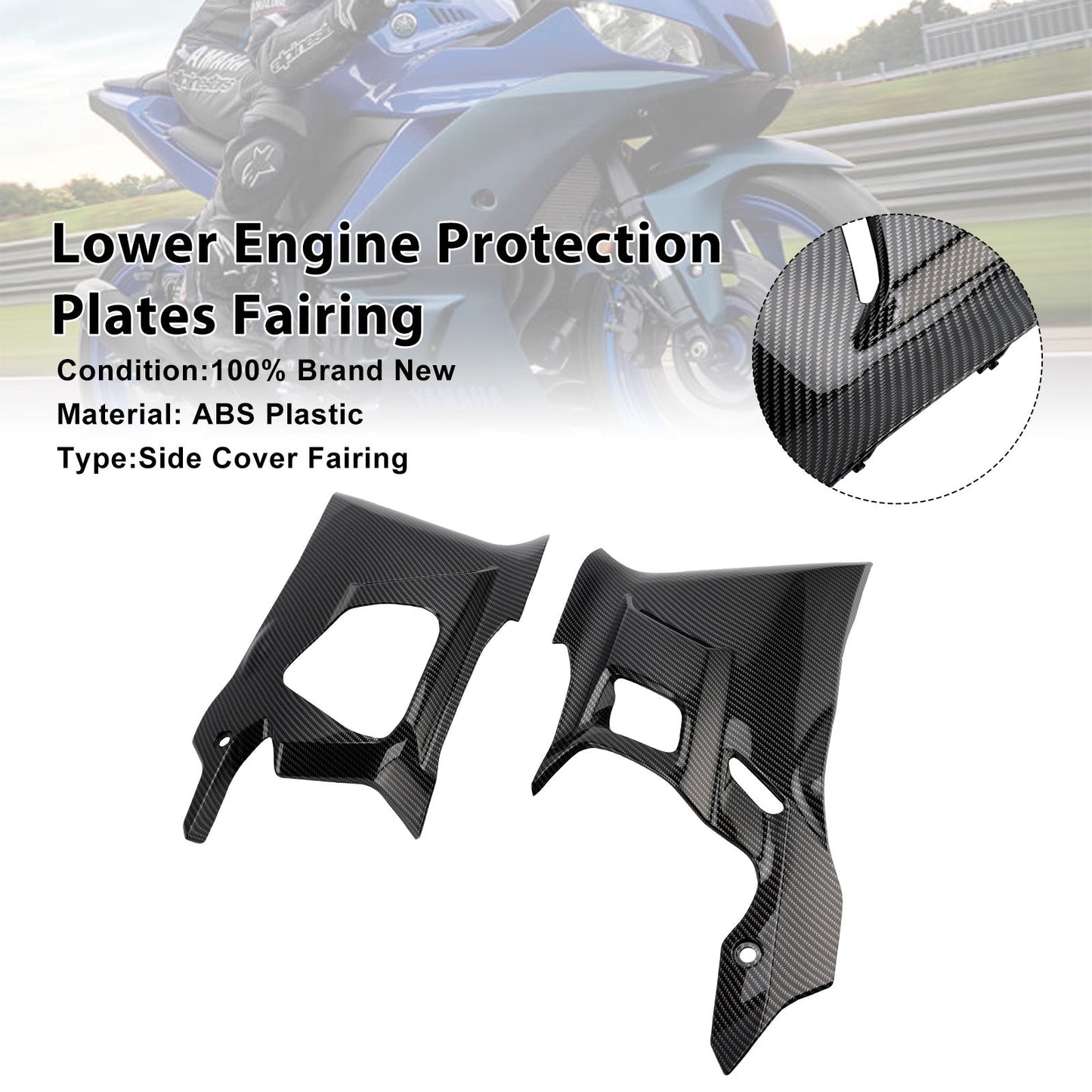Pannelli inferiori della carenatura di protezione per Yamaha YZF-R3 R25 2025-2026