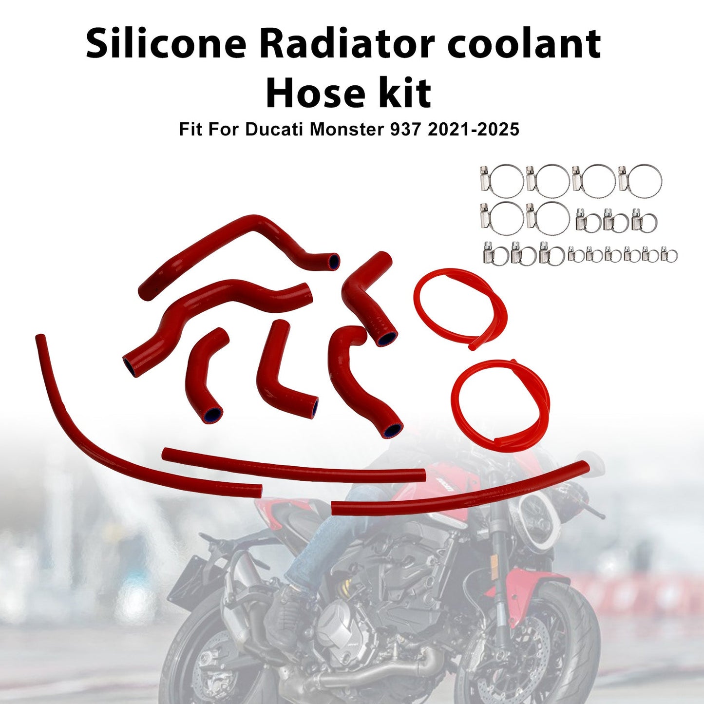 Tubo flessibile del liquido di raffreddamento del radiatore in silicone Ducati Monster 937 2021-2025