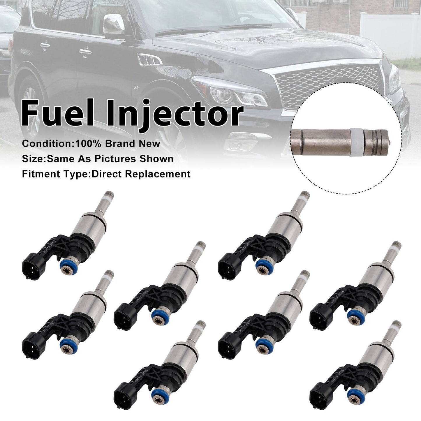 2017-2021 Per Nissan NV3500 S, SL, SV 8 cilindri 5.6 L GAS 8 iniettori di carburante 16600-EZ30A 8 pezzi