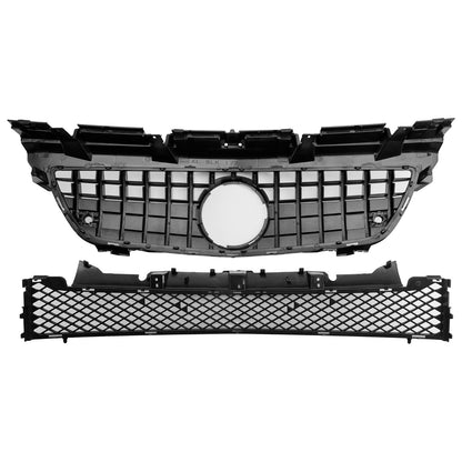 Griglia anteriore superiore inferiore cromata pre-restyling Mercedes-Benz SLK-Class R172 SLK55 2011-2016 adatta per Mercedes SLK-Class R172 SLK55