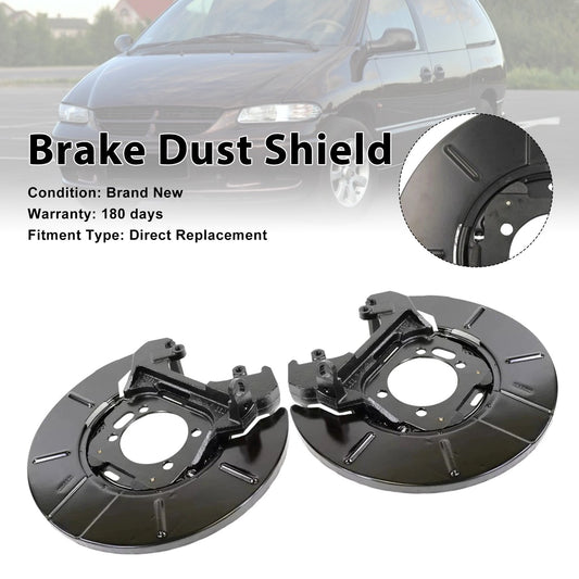 2001-2007 Per CHRYSLER VOYAGER IV (RG) Set di 2 protezioni antipolvere per freni a disco posteriori 05073640AA