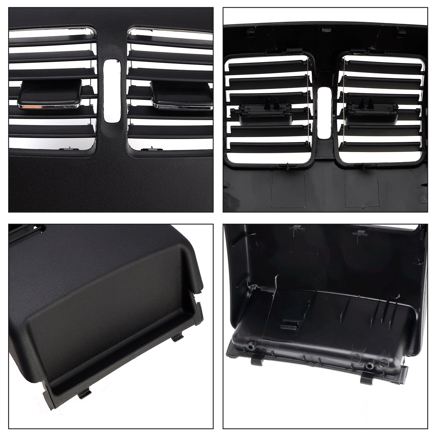Copertura del pannello di ventilazione della console centrale posteriore per Mercedes Benz Classe C W204 2007-2014, nera