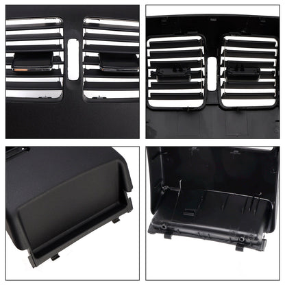 Copertura del pannello di ventilazione della console centrale posteriore per Mercedes Benz Classe C W204 2007-2014, nera