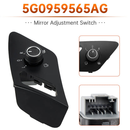 Interruttore di ripiegamento elettrico degli specchietti retrovisori LHD per VW Golf Mk7 2012-2019 5G0959565AG