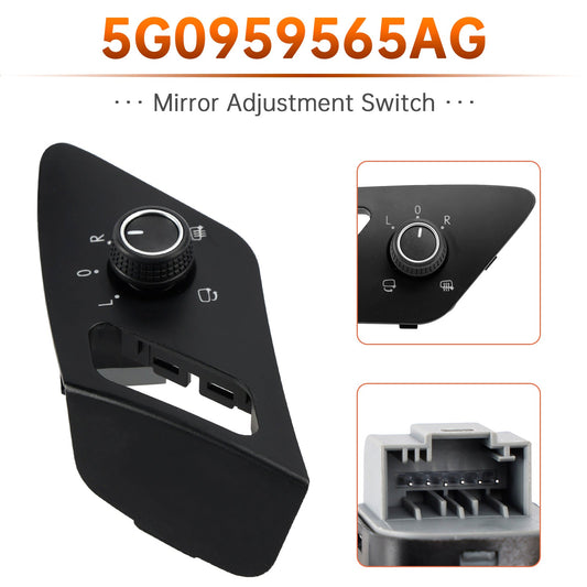 Interruttore di ripiegamento elettrico degli specchietti retrovisori LHD per VW Golf Mk7 2012-2019 5G0959565AG
