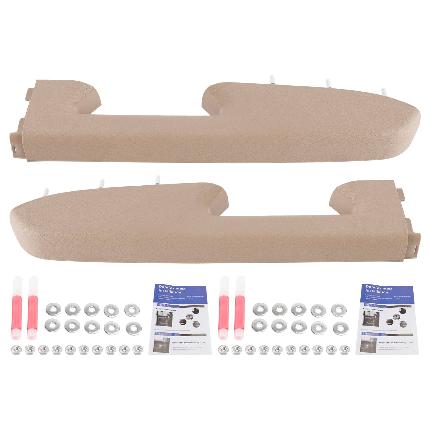 Kit di riparazione bracciolo anteriore per Chevy Silverado 1500 2500HD 3500HD 10-2014, colore beige.
