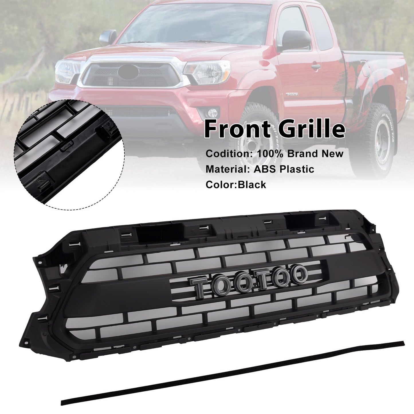 Griglia anteriore a nido d'ape per Toyota Tacoma 2012-2015 PTR54-35150 TRD PRO PTR54-35150