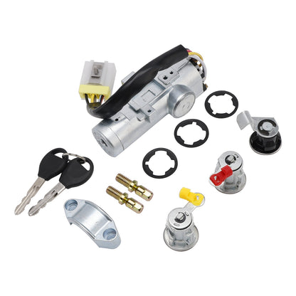 Kit serratura porta cilindro di accensione con 2 chiavi K9810-2S806 per Nissan Navara D22 1997-2006