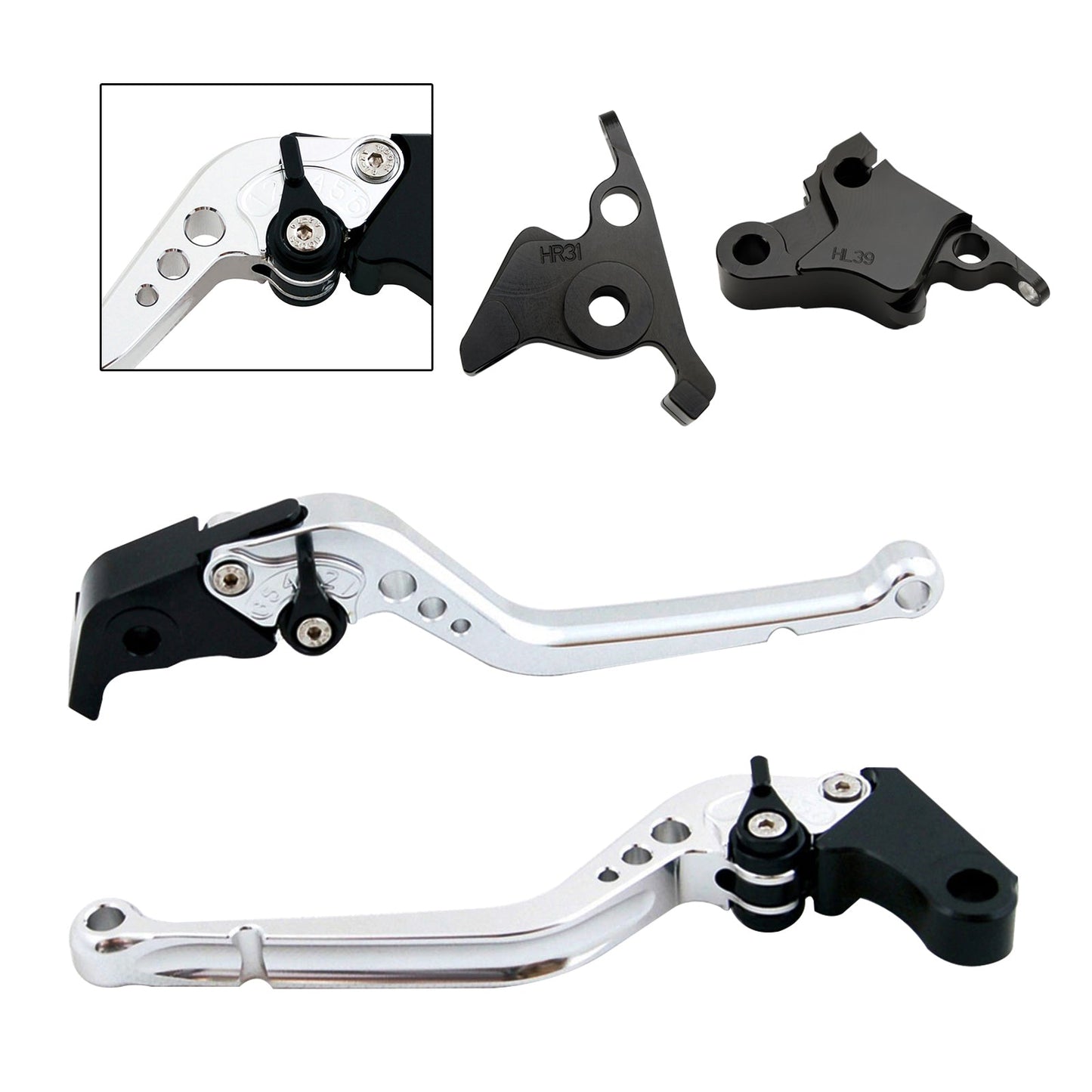 Leva frizione freno lunga adatta per CFMOTO 450SS 450SR 21-23 450NK 23-24