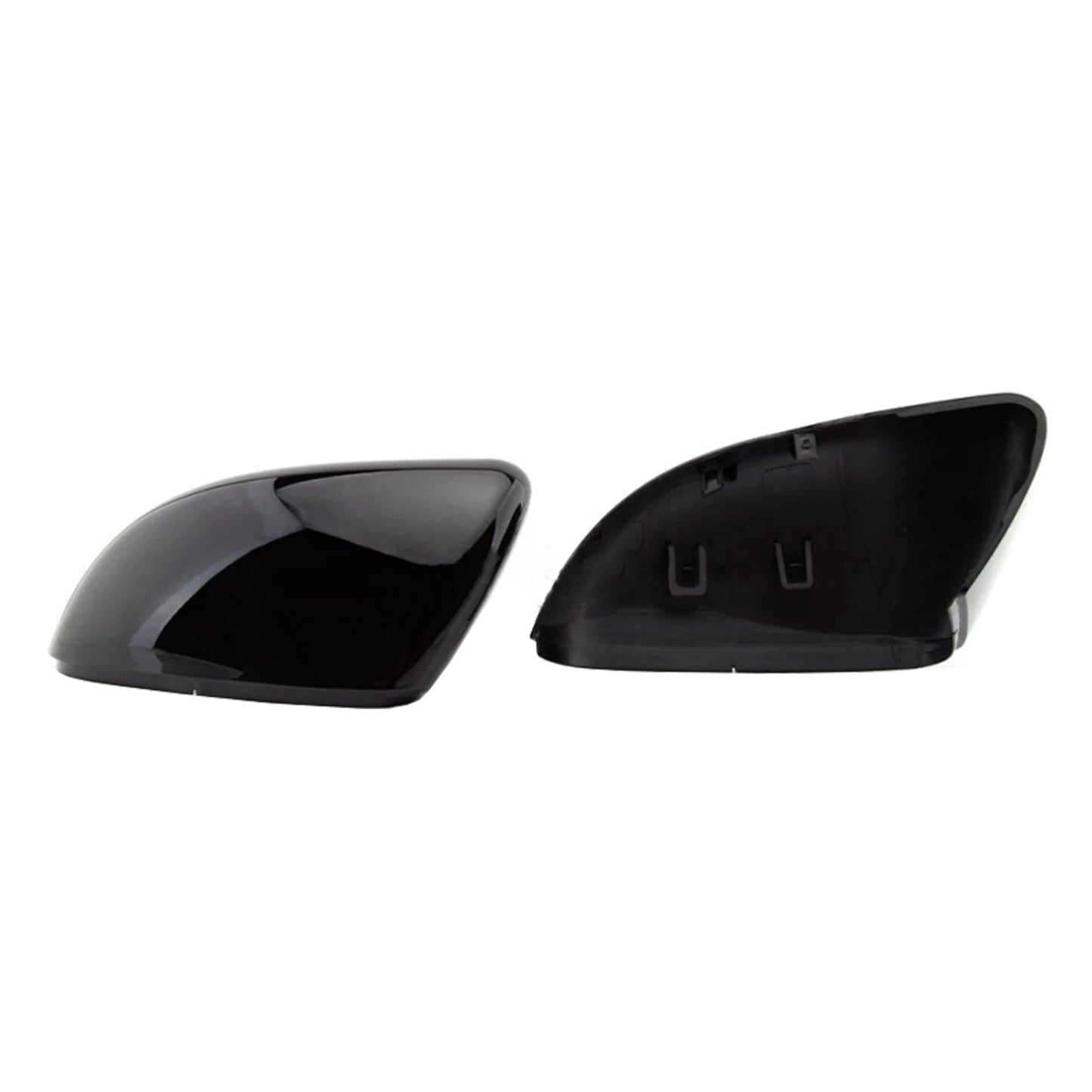 2 pezzi di calotte copri specchietti retrovisori esterni neri lucidi per VW Golf MK6 2009-2013 5K0857538