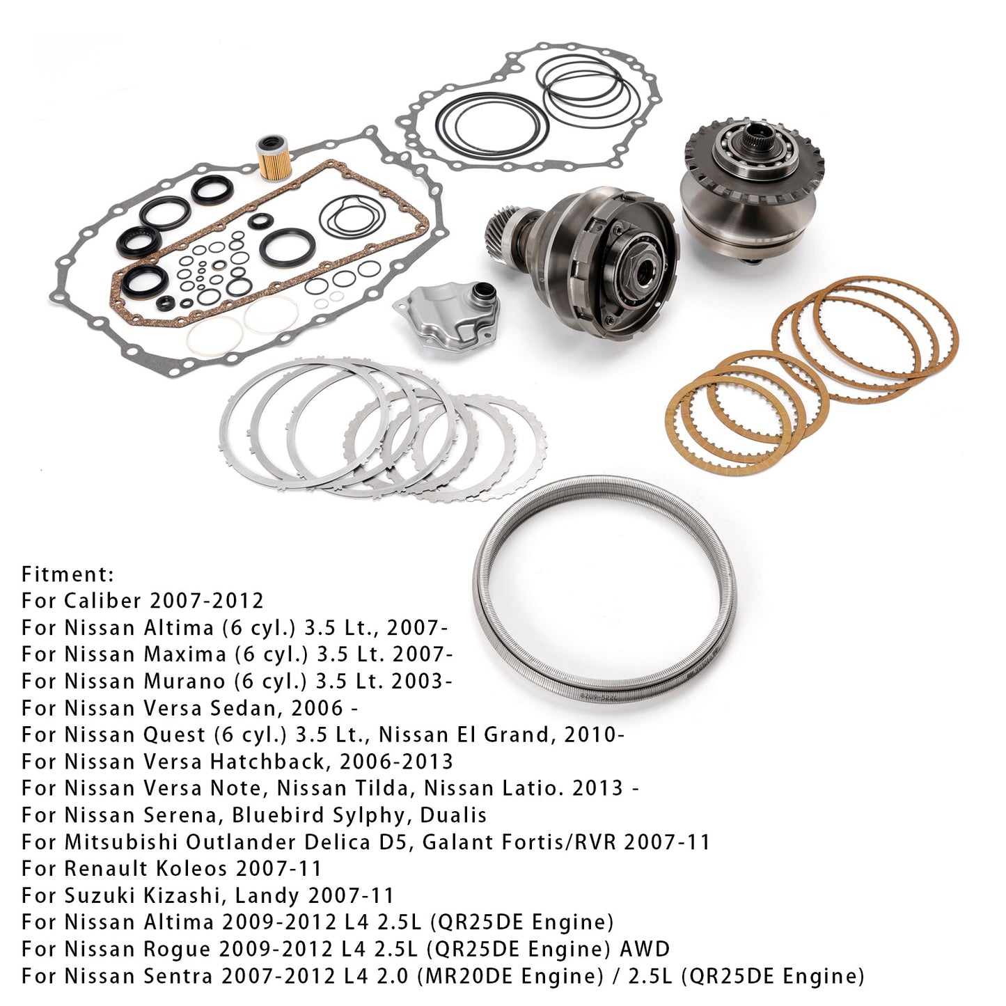 Puleggia trasmissione CVT 30T con cinghia + catena e kit di ricostruzione RE0F10A JF011E per NISSAN