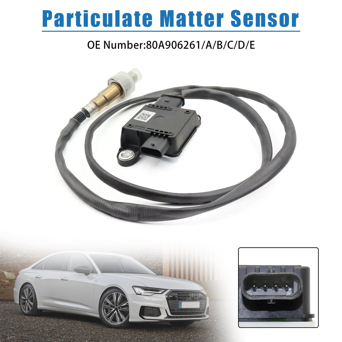 Sensore di particolato per Audi Q5 A7 C8 A6 2.0 TDI 2017-2020, codice 80A906261E