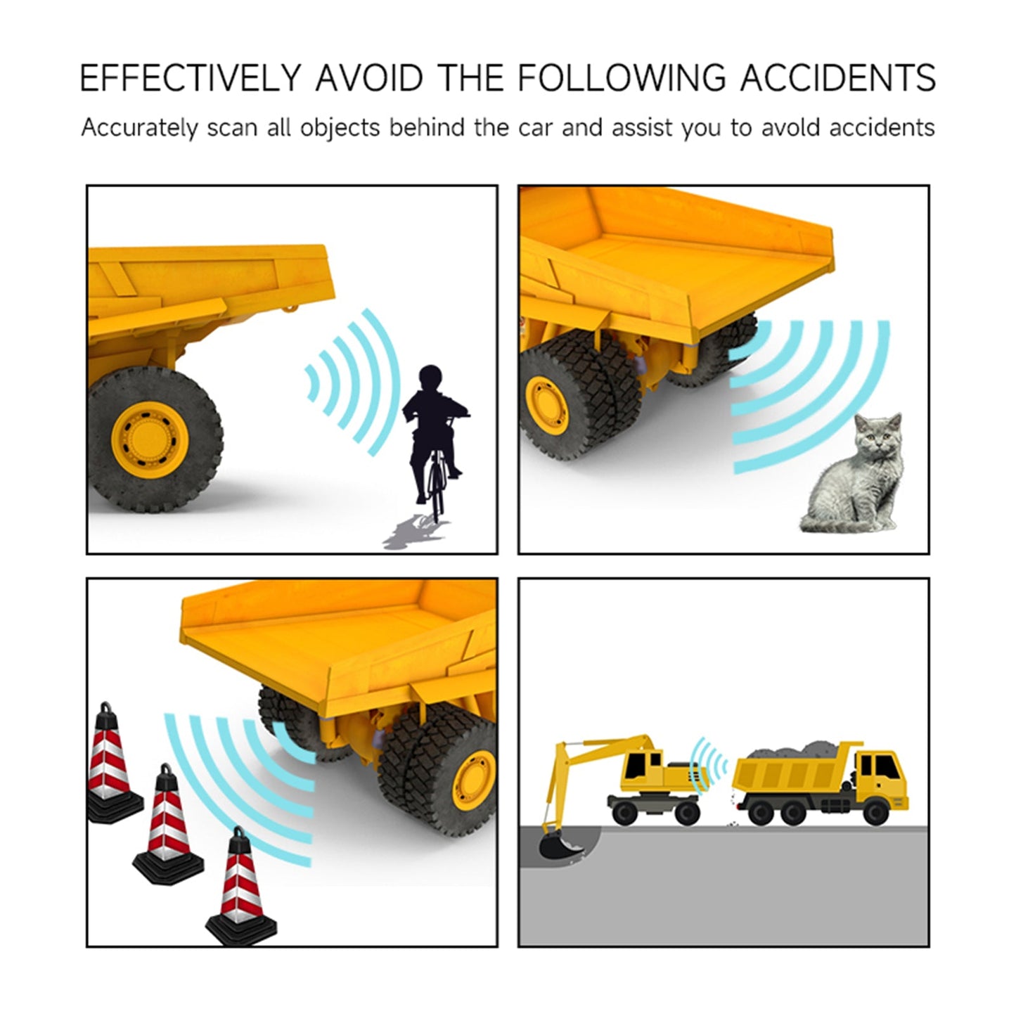 Sistema di allarme per evitare ostacoli con radar a onde millimetriche da 77 Ghz per camion di cemento