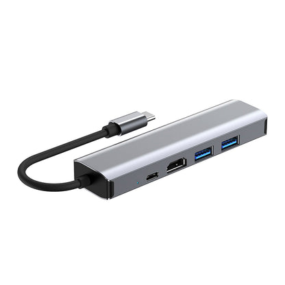 5 in 1 TYPE-C a USB3.0*1+USB2.0*1+PD100W/dati USB-C+HDMI+scheda di rete 100M per iPad