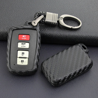 Custodia in similpelle e silicone per chiave auto con fibbia per Toyota Highlander