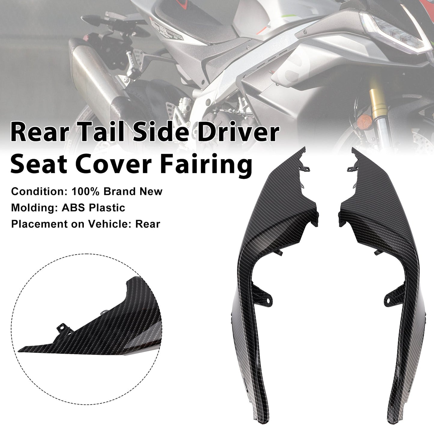Carenatura coprisella lato passeggero Aprilia RSV4 2021-2024