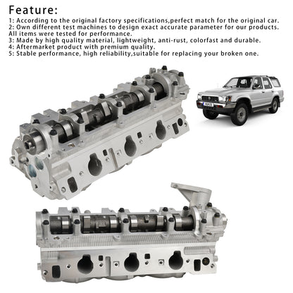 Testa di cilindro sinistra+destra per Toyota 4Runner Pickup 1988-1995 3.0l SOHC 3vze