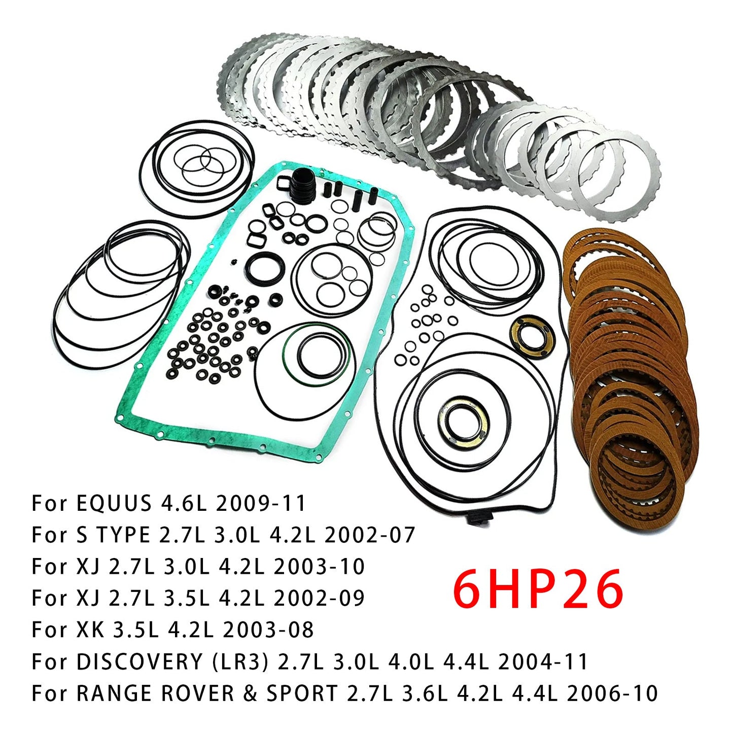 Kit di ricostruzione della trasmissione principale automatica XJ 2.7L 3.0L 4.2L 2003-2010, dischi frizione 6HP26