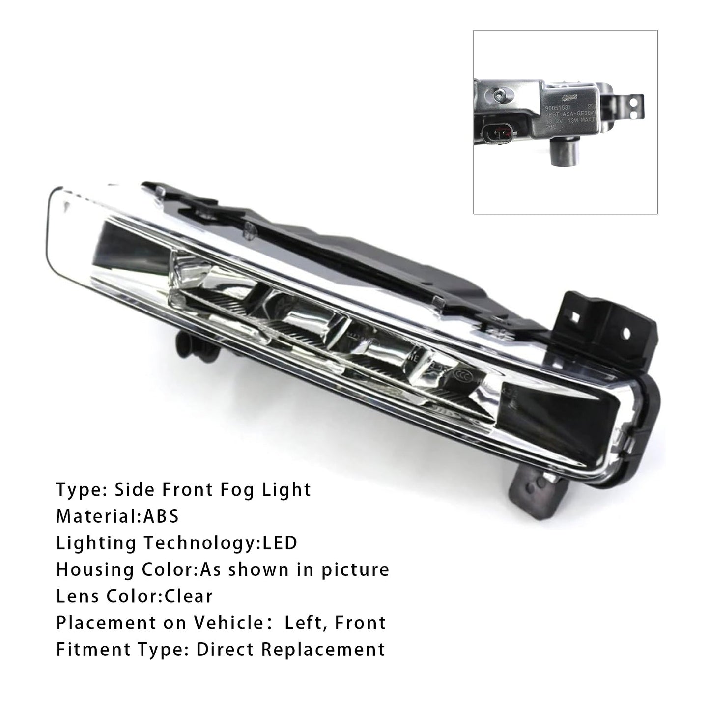 1 pz. Fendinebbia anteriore sinistro a LED per BMW Serie 5 G30 G38 17-19 63177349131