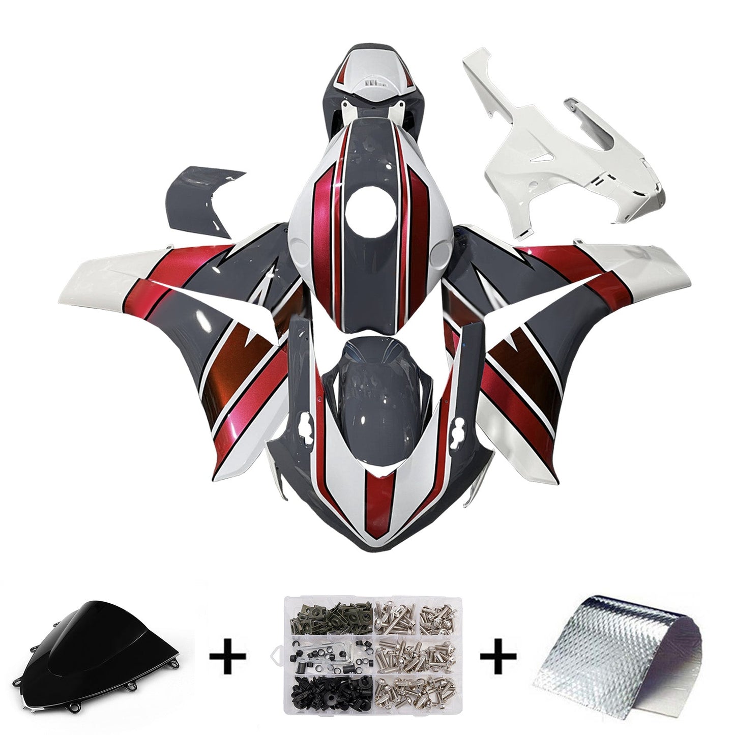 Kit carenatura iniezione plastica ABS per Honda CBR1000RR 2008-2011