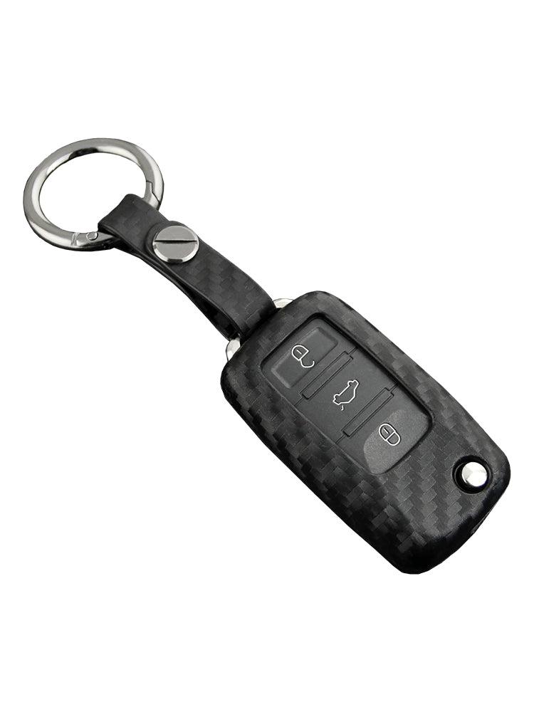 Custodia in similpelle e silicone per chiave auto con fibbia per Volkswagen Golf MK6