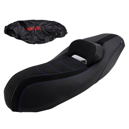Adatto per Yamaha Nmax155 N-Max 155 2020-2023 Cuscino sedile anteriore Raider per pilota N-Max 155 in PU blu