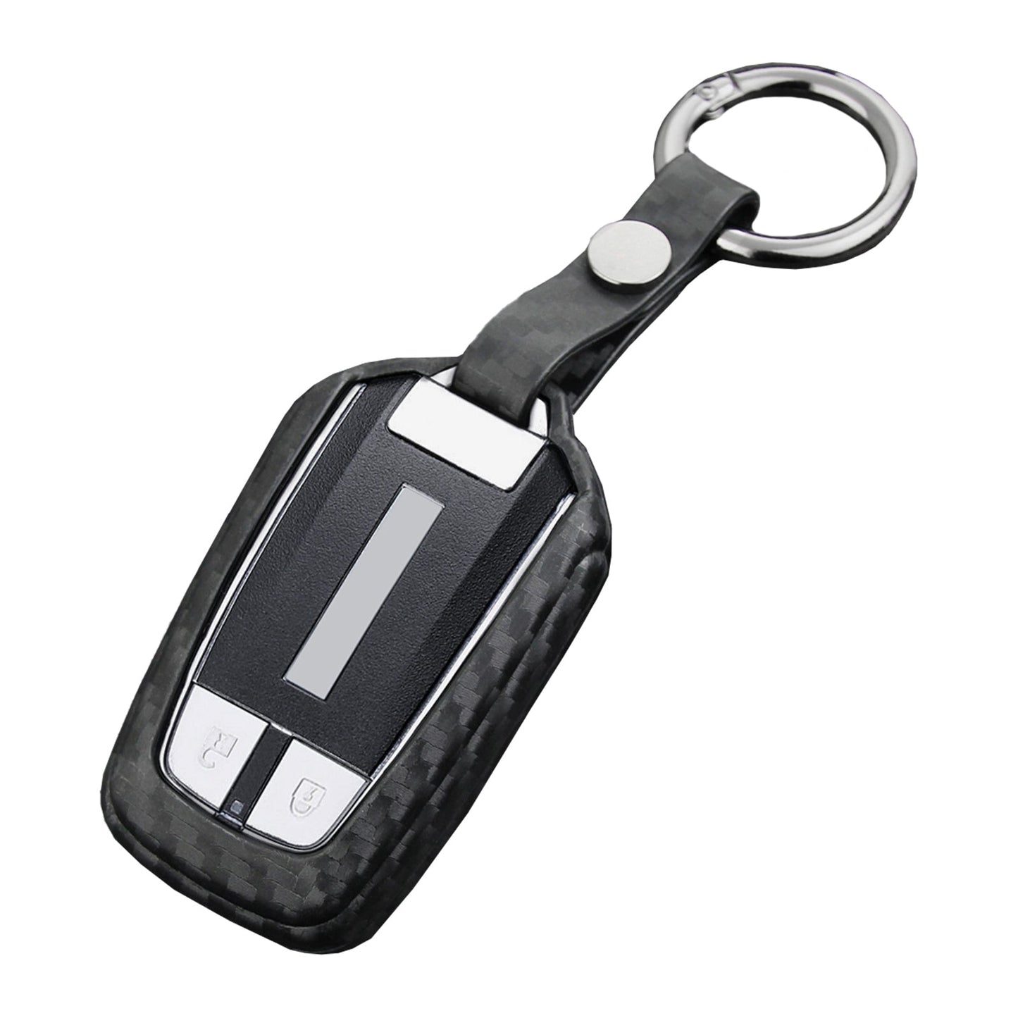 Custodia in pelle e silicone per chiave auto con fibbia per Isuzu