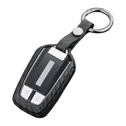 Custodia in pelle e silicone per chiave auto con fibbia per Isuzu