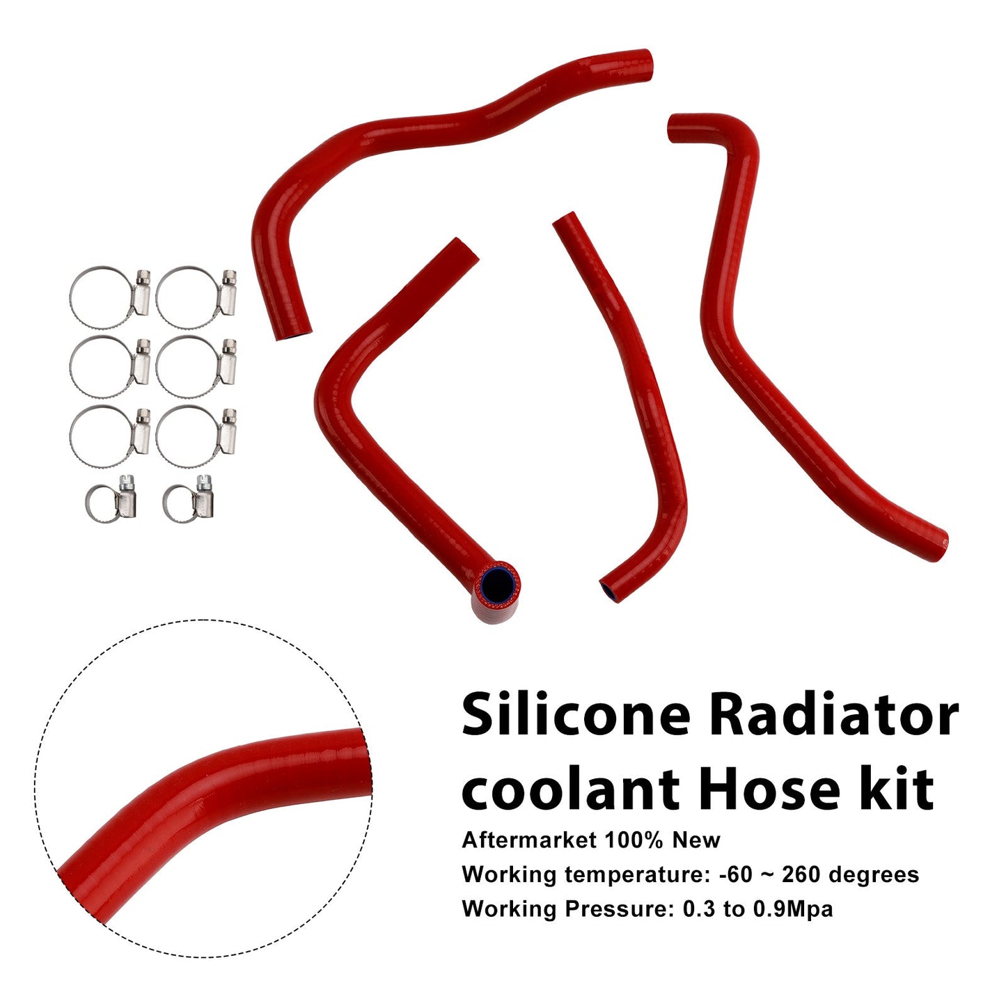 Tubo flessibile in silicone per il liquido di raffreddamento del radiatore di Honda CB500F/X/R (2013-2024)