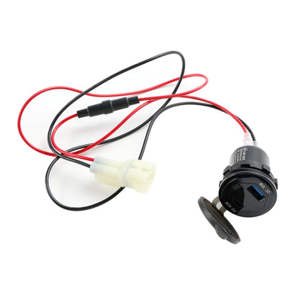 Caricabatterie da presa 12V USB+C tipo Quick Fits per Honda NX400 2024