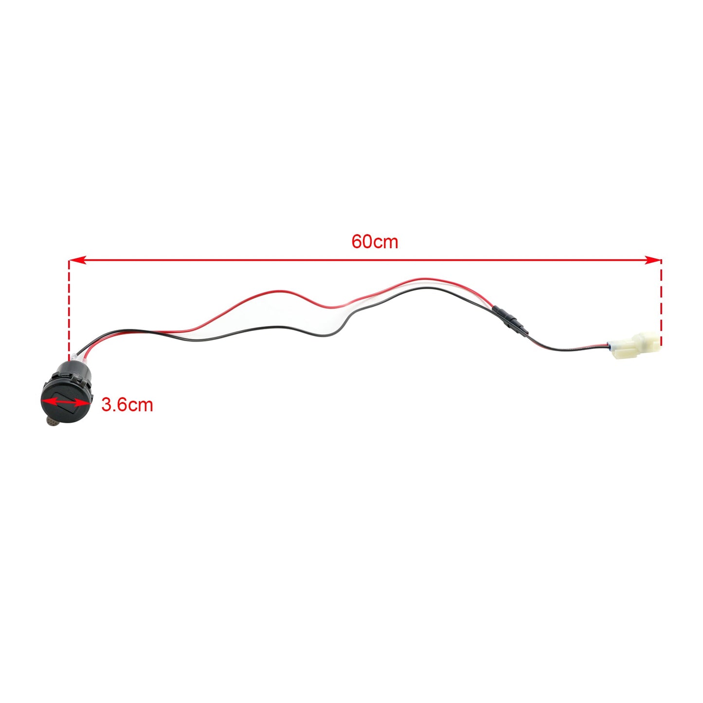 Caricabatterie da presa 12V USB+C tipo Quick Fits per Honda NX400 2024