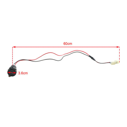 Caricabatterie da presa 12V USB+C tipo Quick Fits per Honda NX400 2024