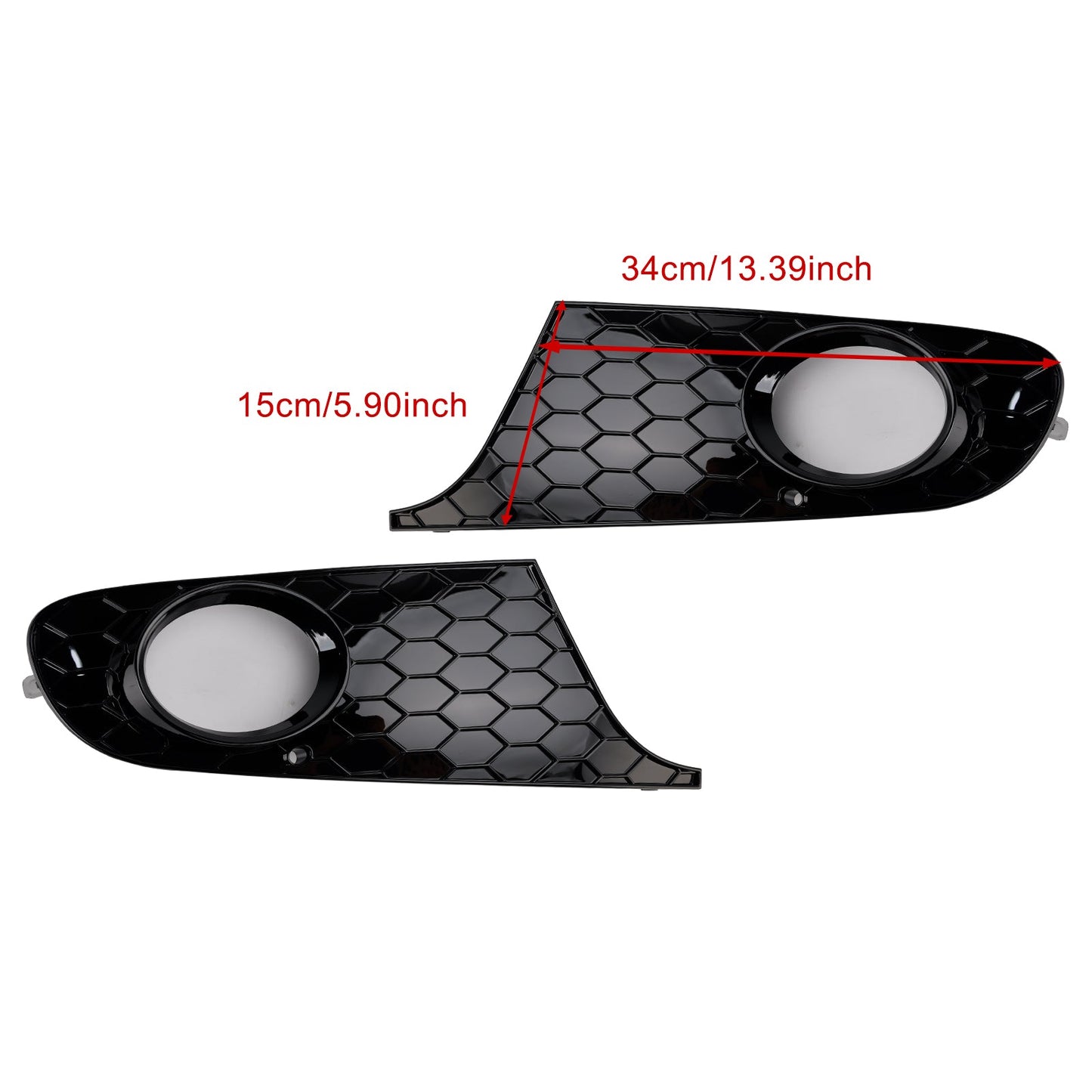 Griglia di copertura fendinebbia 2 pezzi per VW MK6 Golf Jetta 2009-2013 5K0853666