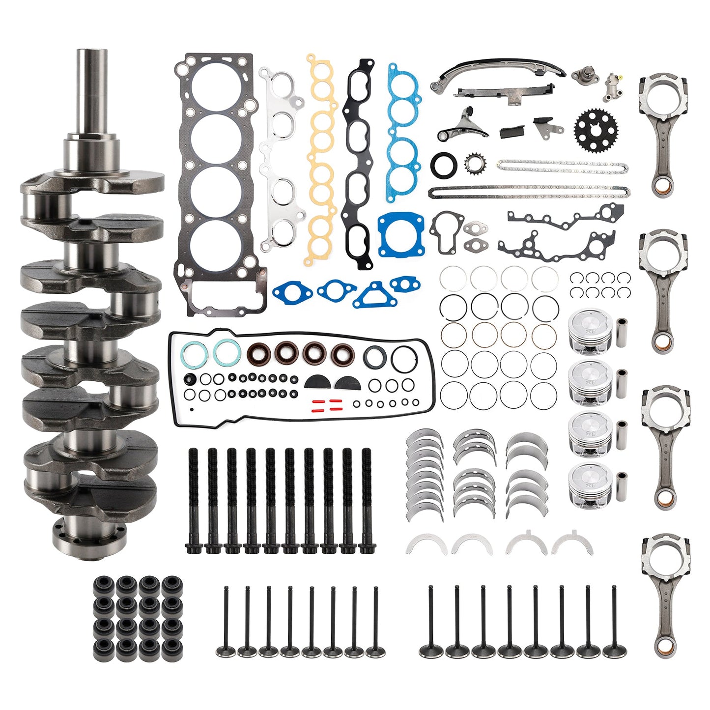 Kit di revisione e ricostruzione del motore Toyota T100 2.7L 2694CC l4 DOHC 3RZ-FE 1994-1998 13411-75901 3-3SRH106