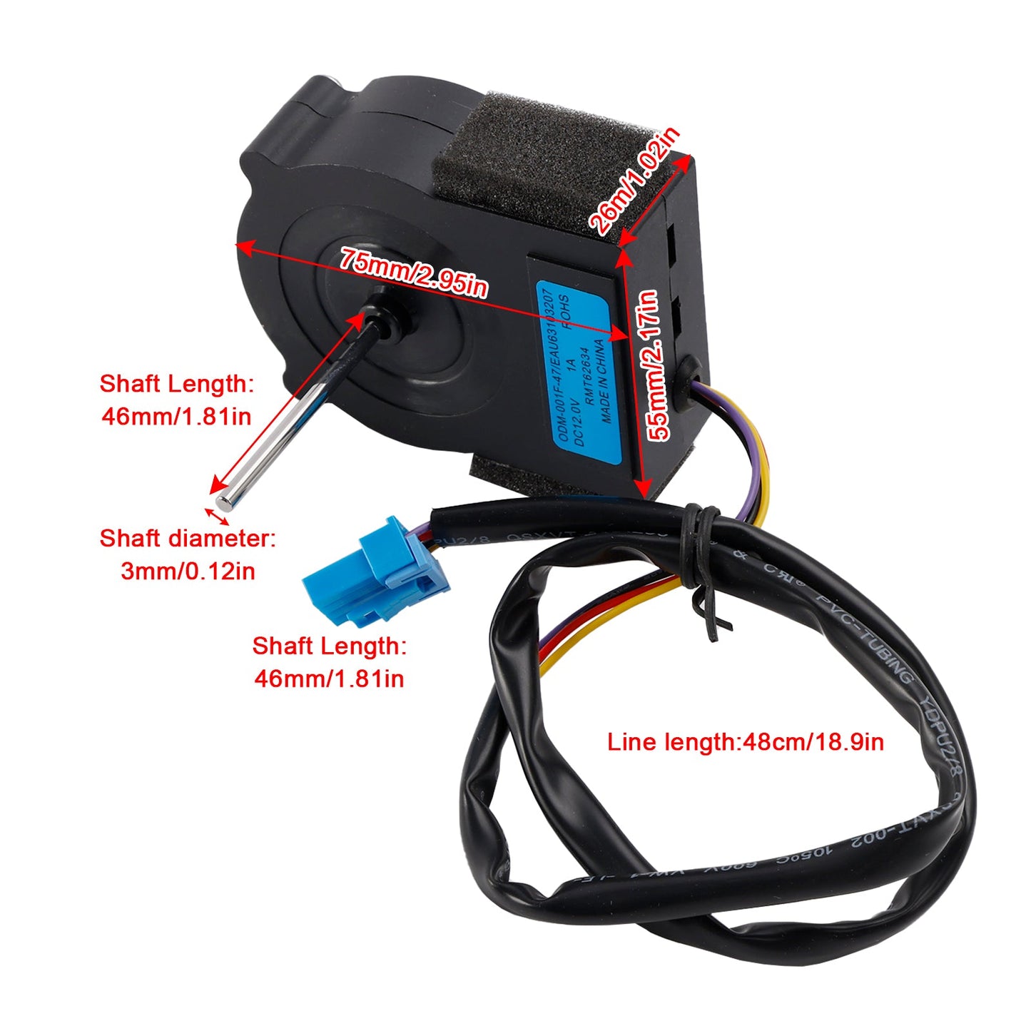 EAU63103207 Motore ventola evaporatore frigorifero per frigorifero LG Kenmore