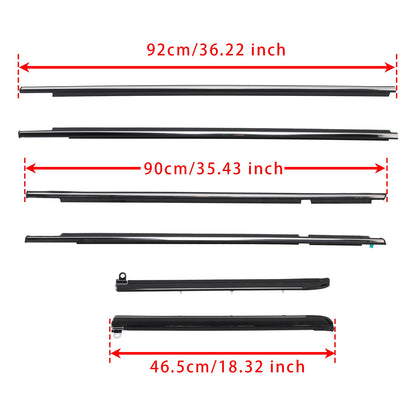 Guarnizione per cintura di sicurezza e porta laterale Toyota Lexus GX470 2003-2009, 6 pezzi