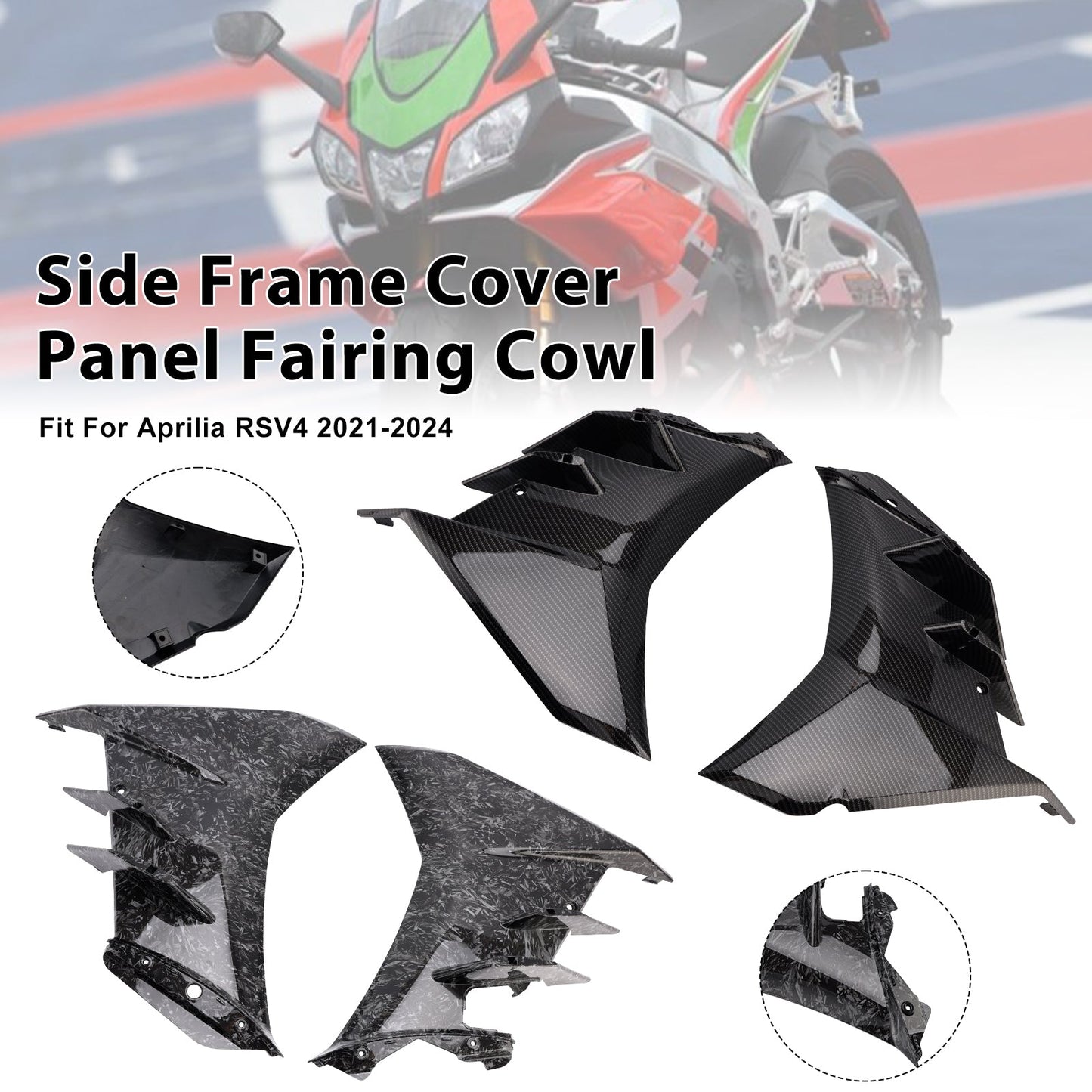 Pannello di copertura del telaio laterale per Aprilia RSV4 2021-2024