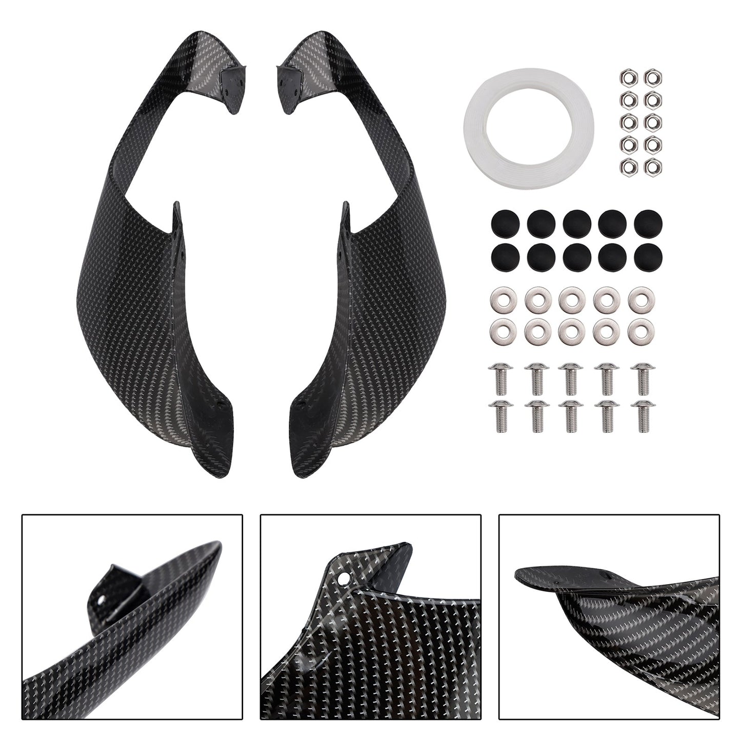 Alette laterali anteriori per Yamaha YZF R1 R1M 2021-2024, spoiler e carenatura